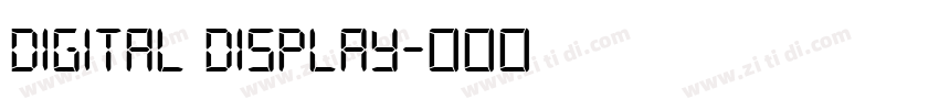 digital display字体转换